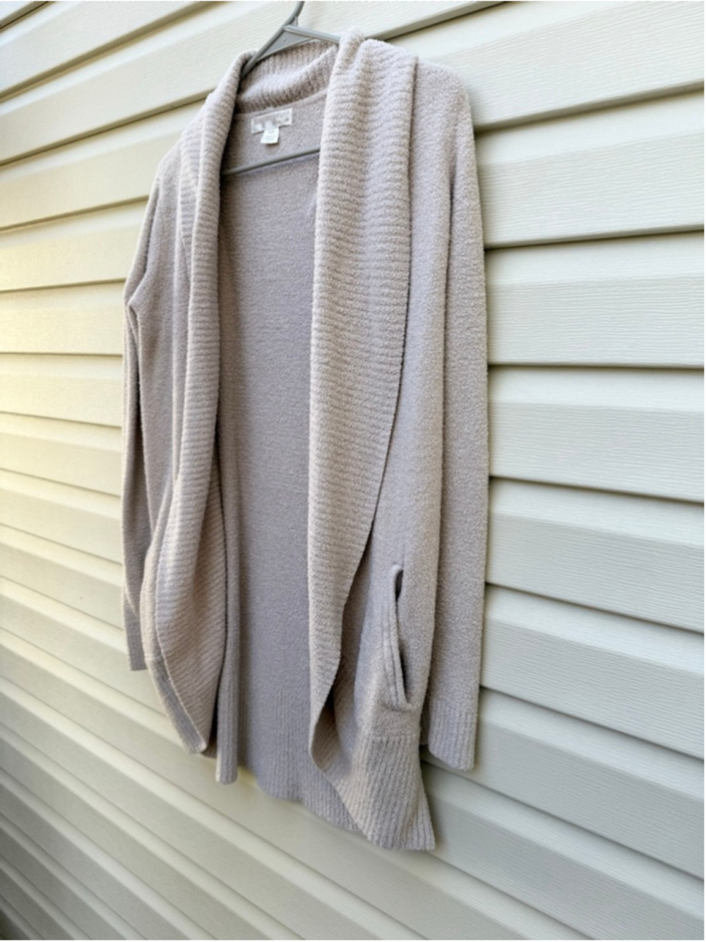 Barefoot Dreams CozyChic Lite Cardigan XS/S Pink Beige Soft Duster - Picture 3 of 6